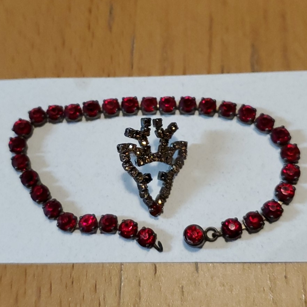Reindeer Pin and Bracelet